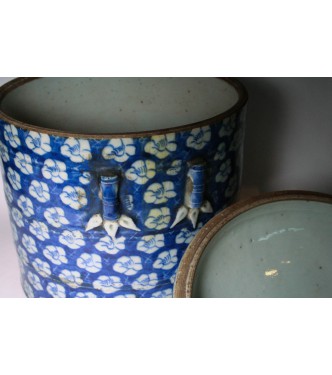 Antico Vaso-biscottiera porcellana cinese 