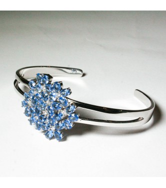 Bracciale Bibigi 925 cristalli azzurri 
