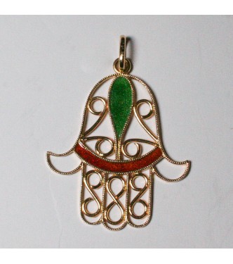 Ciondolo oro mano di Fatima