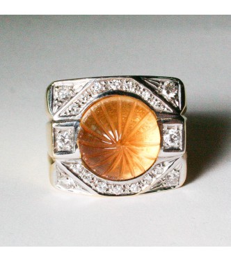 Anello Silvia Kelly Citrino e Brillanti