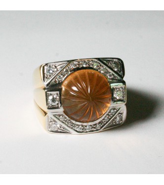 Anello Silvia Kelly Citrino e Brillanti